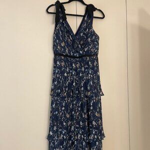 Long floral tiered gown